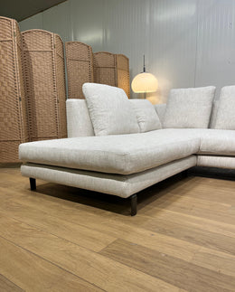 NIEUW Minotti Allen Hoekbank Ecru + GARANTIE | NP €18.500