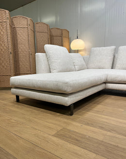 NIEUW Minotti Allen Hoekbank Ecru + GARANTIE | NP €18.500