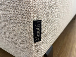 NIEUW Minotti Allen Hoekbank Ecru + GARANTIE | NP €18.500