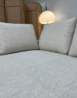 NIEUW Minotti Hamilton Hoekbank + Hocker Ecru + GARANTIE