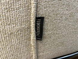 NIEUW Minotti Hamilton Hoekbank + Hocker Ecru + GARANTIE