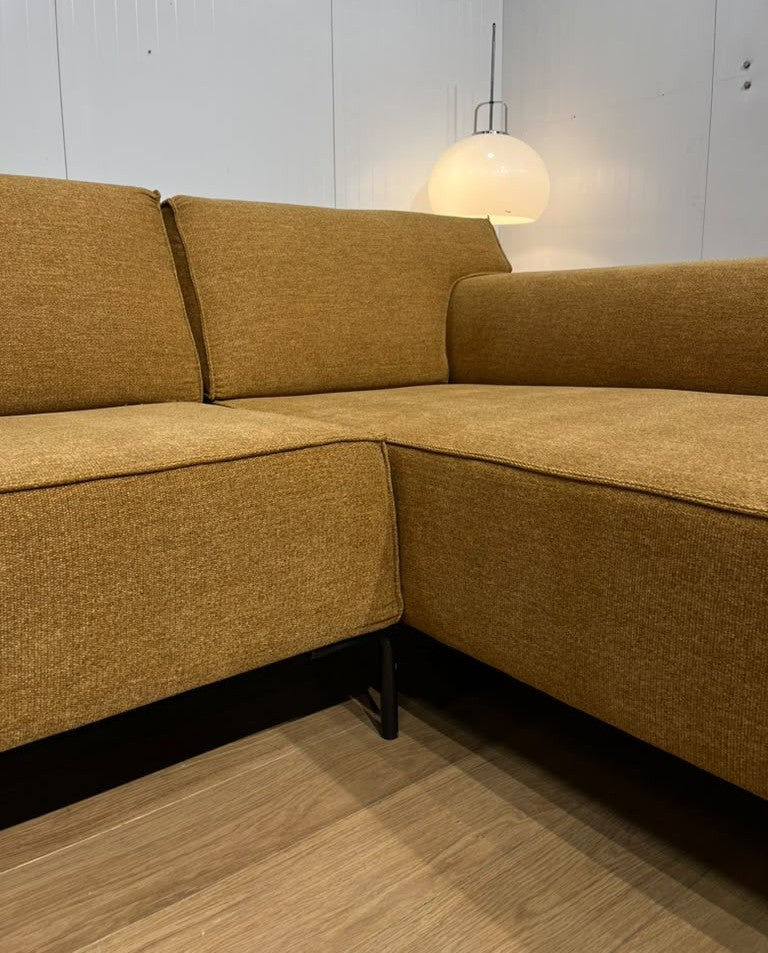 NIEUW Design on Stock Bloq Hoekbank Okergeel + GARANTIE