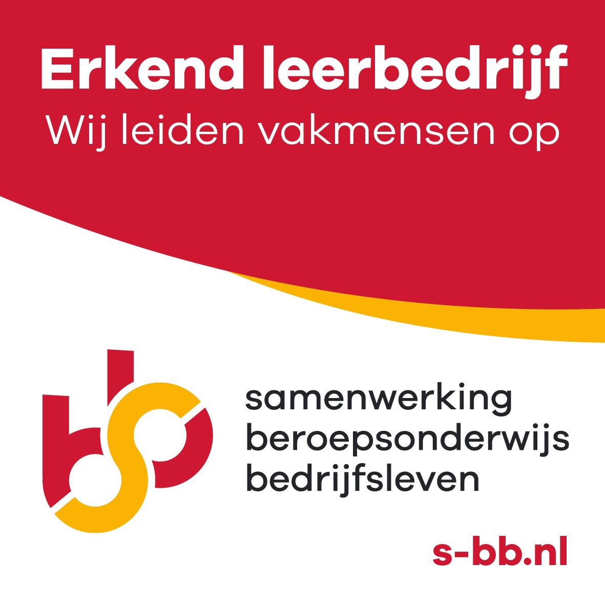Erkend leerbedrijf.